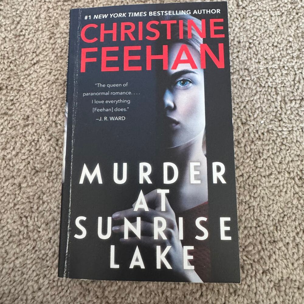 A Murder at Sunrise Lake by Christine Feehan Paperback Dark Romance Book